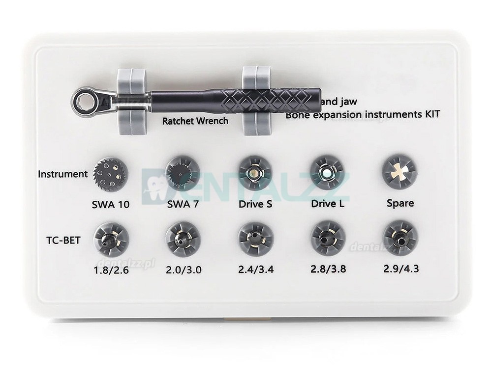 Zestaw Narzędzi do Ekspansji Kości Szczęki Implantologicznych Stal Nierdzewna